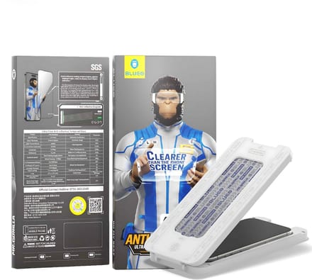 BLUEO Glasfolie - Screenprotector Geschikt voor iPhone 16 Pro - met Applicator