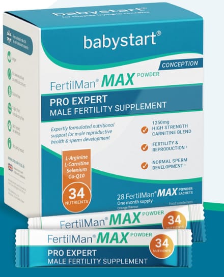FertilMan® MAX poeder | Expert Pro | geavanceerd vruchtbaarheids supplement man | 28 sachets
