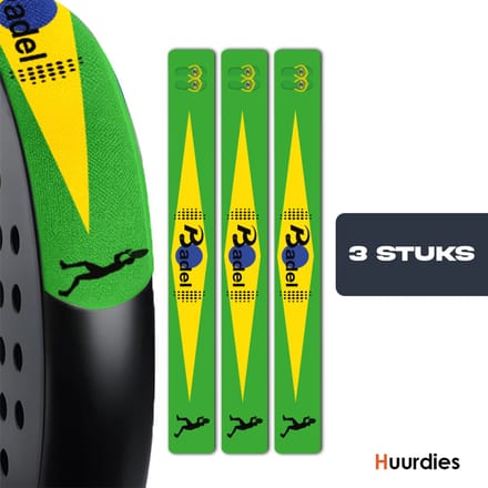 Badel® Padel Protector Sticker – 3 Stuks – Lichtgewicht Frame Bescherming – Geen Invloed op Balans