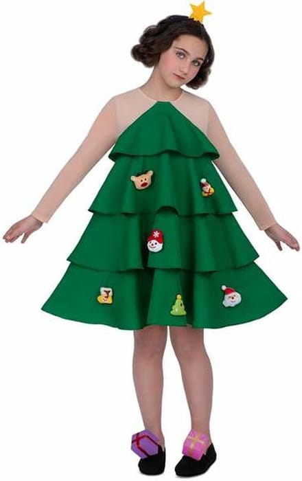Kostuums voor Kinderen My Other Me Groen Kerstboom M 7-9 Jaar