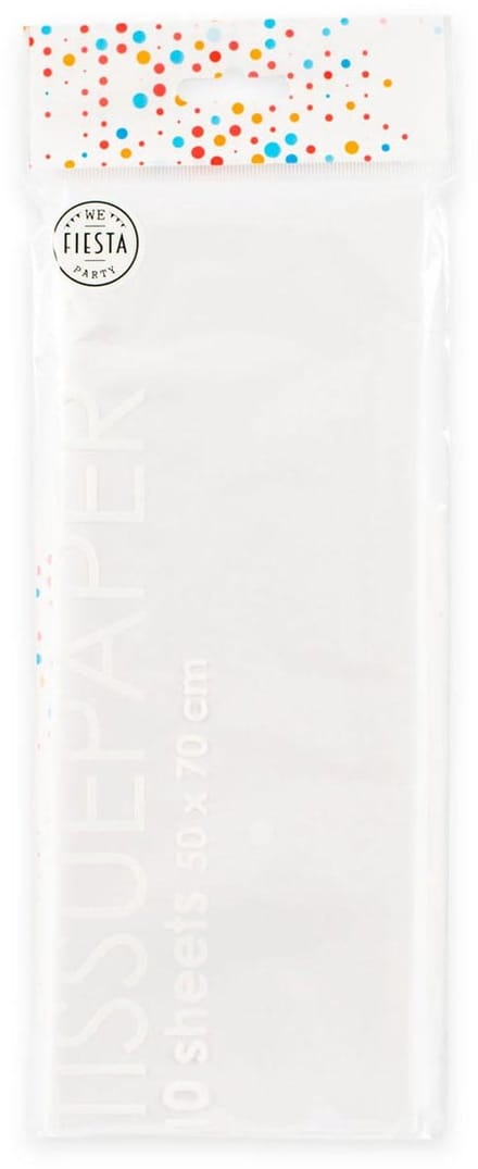 Globos - Tissue Paper 10 Sheets White 50x70cm
