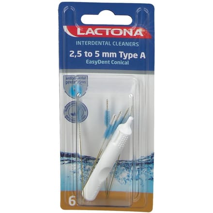 Lactona Easydent Combi-Cleaner 2,5-5Mm 5 Tandenborstel