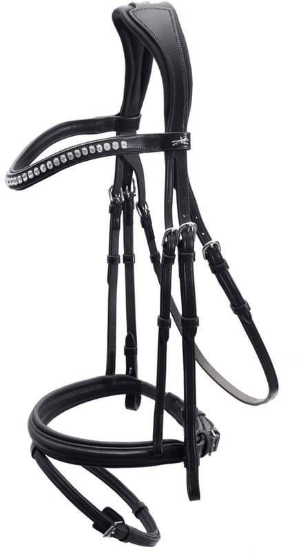 Schockemöhle Montreal Select hoofdstel - Espresso/Cream/Silver - Full size