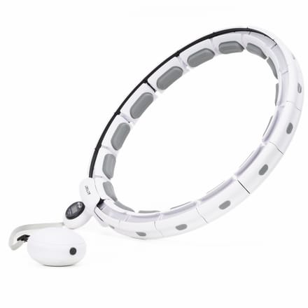 Actiget®Hoelahoep - Met Teller - Hoepel - Fitness - Verstelbaar - Cardiotraining - Massage - Wit