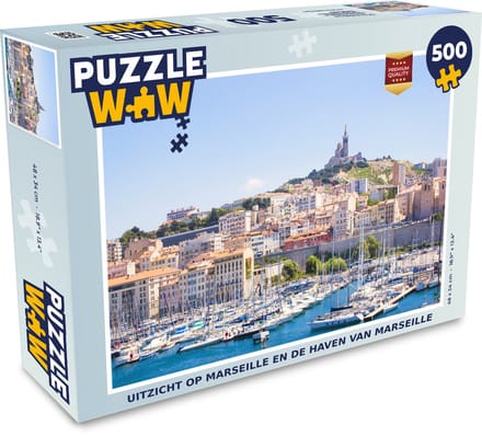 Puzzel Haven - Marseille - Boten - Legpuzzel - Puzzel 500 stukjes