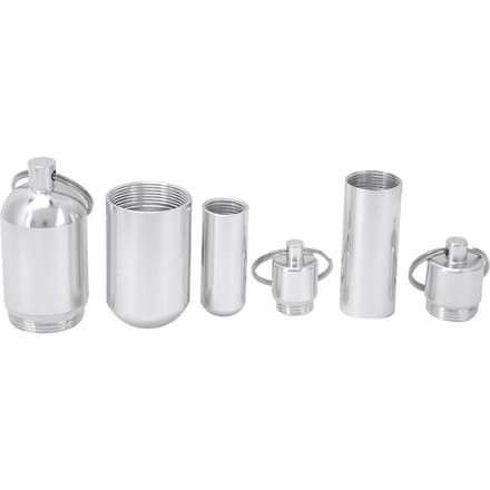 3 Stuks Pillendoosje Oxidatie Gekleurde Aluminiumlegering Draagbaar Luchtdicht Medicijndoosje Container white