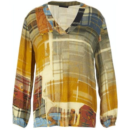 River Woods Loose V-neck Shirt Multi W90191 Größe: 40 | Blusen Outlet | Damen