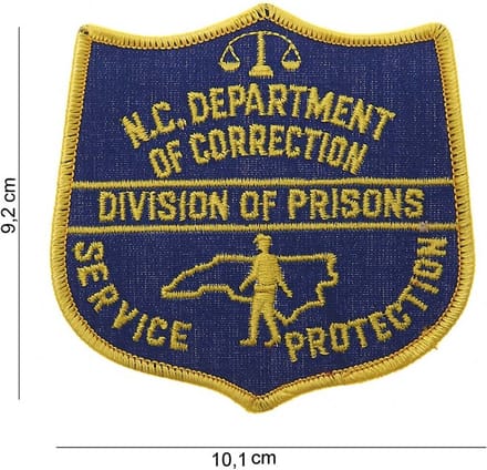 Embleem stof NC Departments
