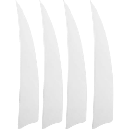 20 stuks Veer Fletching Hoge Snelheid Stabiele Vlucht Boogschieten Pijlen voor Buitenpijlen 4 Inch Wit wit