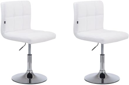 CLP Palma V2 Set van 2 Lounger - Kunstleer wit