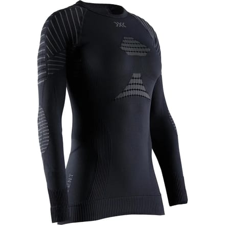X-Bionic Invent 4.0 Dames Thermoshirt Lange Mouwen Zwart/Antraciet - Maat S