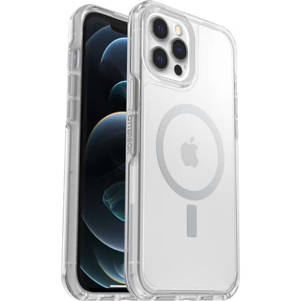 OtterBox Symmetry Plus hoesje met MagSafe voor iPhone 12 Pro Max - Transparant