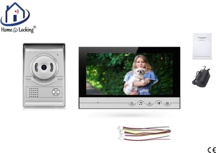 Home-Locking complete deur intercom/videofoon met 1 binnen paneel.DT-2207-1-1