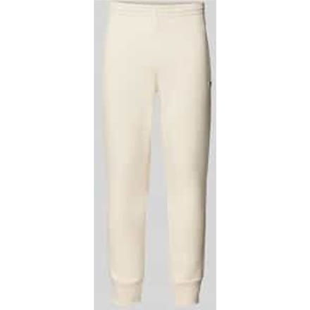 Slim fit sweatpants met logopatch