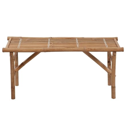 vidaXL - Tuinbank - inklapbaar - met - kussen - 118 - cm - bamboe