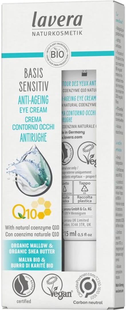 Lavera Basis Sensitive Q10 eye cream 15 Milliliter