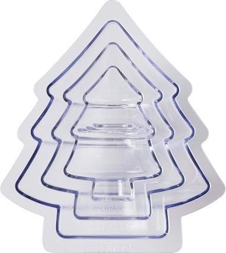 Chocolade Mal - Kerstboom - Set van 3 - Mastrad