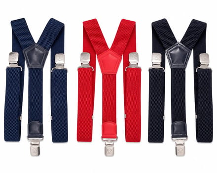 Trio pack bretels met stevige sterke brede clips