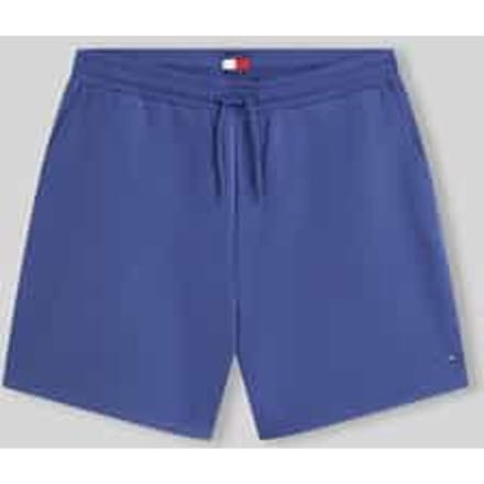 relaxed fit bermuda van katoenmix met tunnelkoord