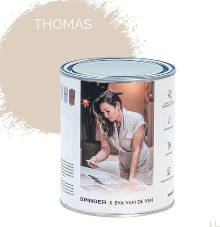 Spinder x Eva van de Ven 1L matte muurverf - Thomas