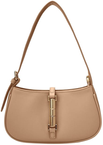 SEIDENFELT MANUFAKTUR Schoudertas Loviisa Shoulderbag Coffee & Cream Lichtbruin