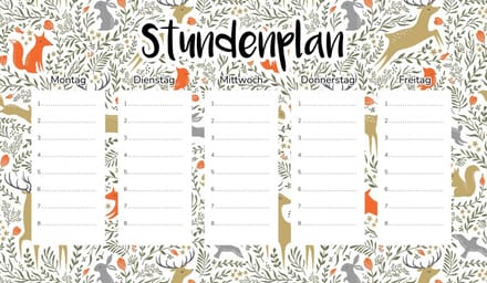 Wallvy - Magnetische Les Planning - 45x26 cm - Personaliseerbaar