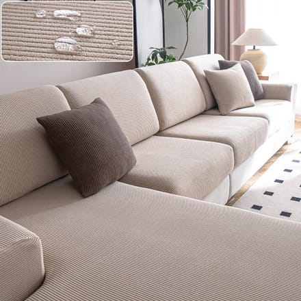 Housse de canapé élastique de luxe réglable pour canapé de salon 1 2 3 4 places en forme de L S
