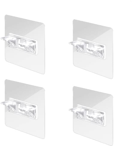 Zelfklevende plankdragers - Beugels voor planken 4-pack