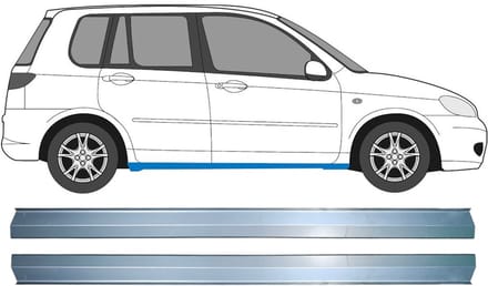 Reparatie dorpel voor Mazda 2 2003-2007 / Links + Rechts / Set