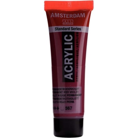 Verf - Acryl - 567 - Permanent rood violet - Amsterdam - 20ml