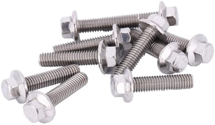 Flens Schroef 10 Stks M6 Rvs Hex Flens Schroeven Cap Bolt Wasmachine Hoofd Bouten Fastener (M6*25)