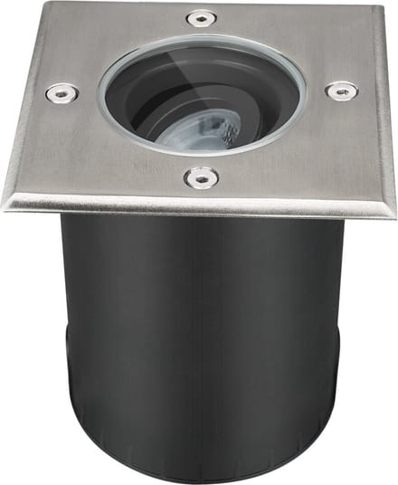 LED Grondspot BERG - vervangbare GU10 - IP67 - Vierkant - Dimbaar