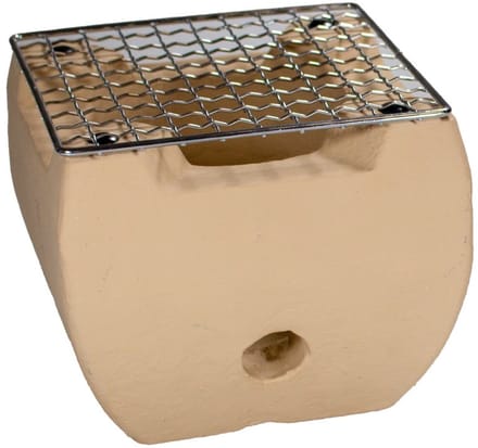 Tafel BBQ mini beige vierkant 14 x 14 x 12 cm