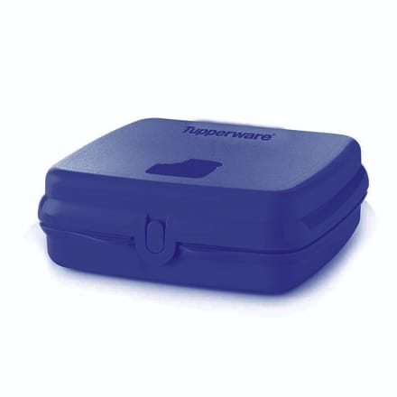 Tupperware Eco Sandwichdoos Vierkant Donkerblauw | Snackie Broodtrommel