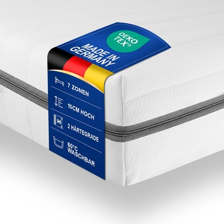 matras 80x190 - 15 cm dik - H3 hardheid - Sleepneo - koudschuim - stevig