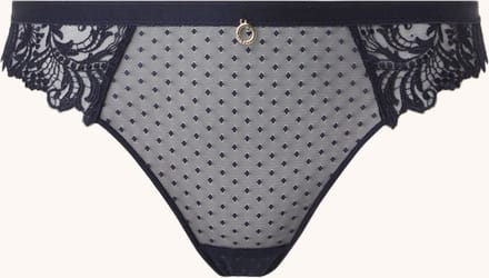 Aubade Femma Passion string met kant - Blauw - Maat 40