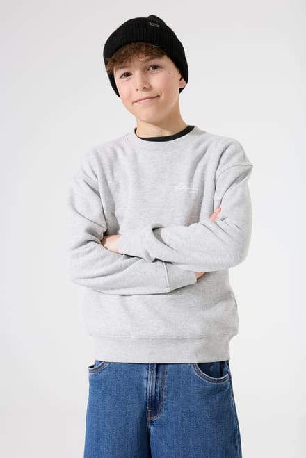 GARCIA Jongens Tekst Print Sweater Grijs Lange mouw