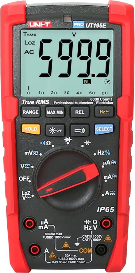 UNI-T PRO UT195E Serie - Multimeter - Geavanceerde Functies - 1000V DC - True RMS