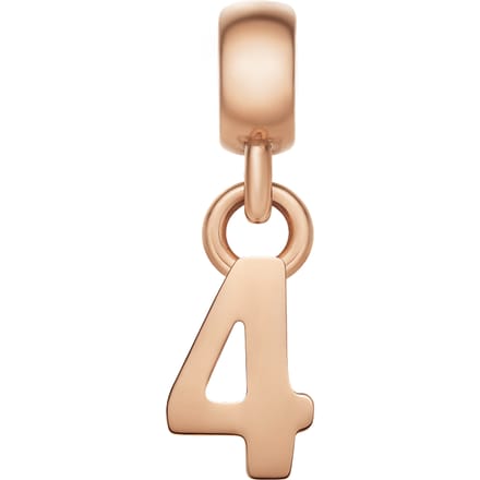 Daniel Wellington DW Charm Number 4 Rose Gold