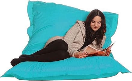 Drop & Sit - Grote Zitzak - Nylon - Zitzakfauteuil - Woonkamerzitzak - Turquoise - 130 x 150 cm
