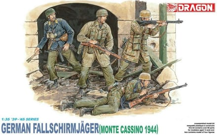 Dragon Modelbouwpakket Militaire voertuigen - 6005 German Fallschirmjaeger - Monte Cassino 1944 Plastic - 1:35 - Modelbouw