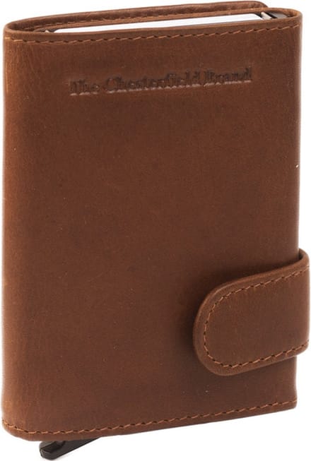 Chesterfield Leren Portemonnee Pasjeshouder Figuretta Cognac Leicester