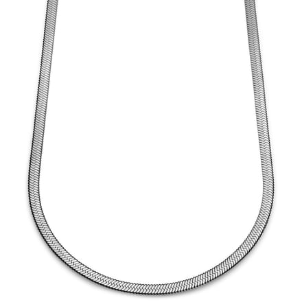 Essentials | 6 mm Zilverkleurige Ketting met Visgraatschakels