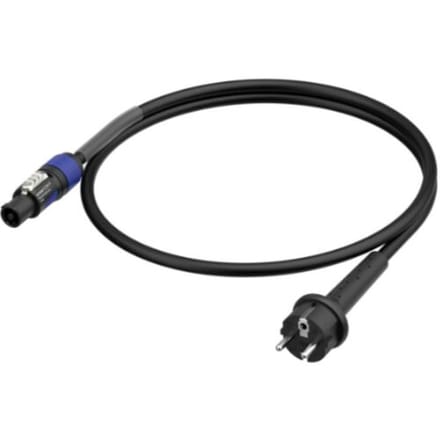 Neutrik 1036410 Aansluitkabel Stroom Zwart/blauw 1.5 m