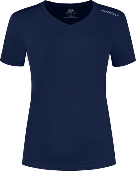 Rogelli Promo Dames Hardloopshirt - Korte mouw - Blauw