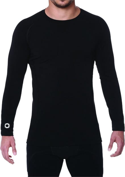 Elite Sport Compression Shirt Lange Mouw Heren - Zwart | Maat: S