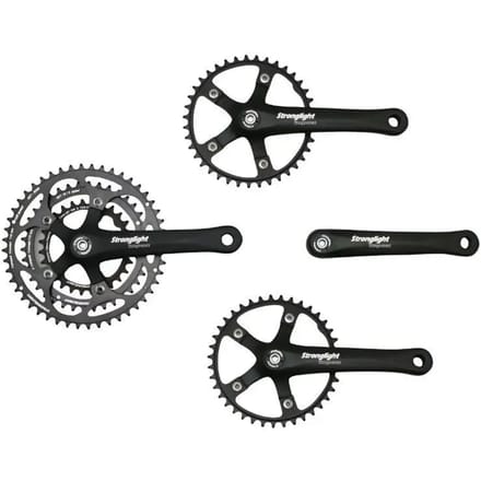 Crankstel voor + achter Stronglight Impact Tandem 9-10V. 170 mm 48-38-28