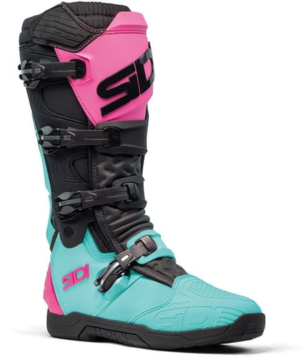 Sidi X-Power SC Mint Zwart Roze Crosslaarzen - Laars