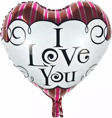 Folieballon i love you hart 45 cm