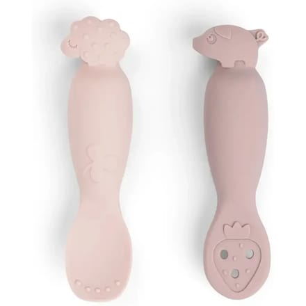 Done By Deer Tiny Farm Oefen Lepel Set - Powder